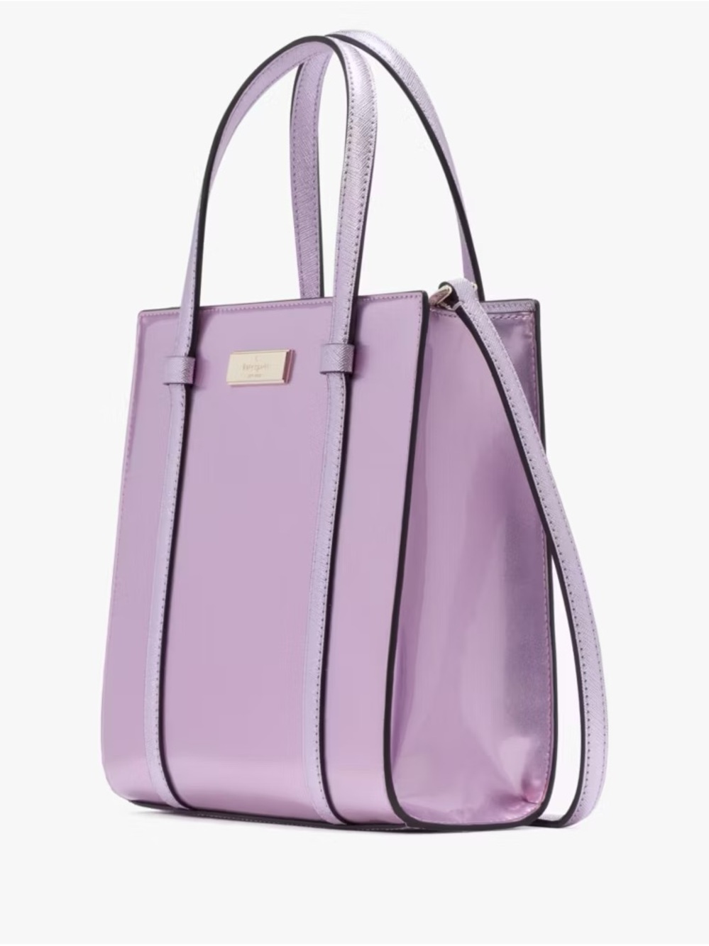 Kate Spade Kenzie Lavender Patent Small Tote Bag l